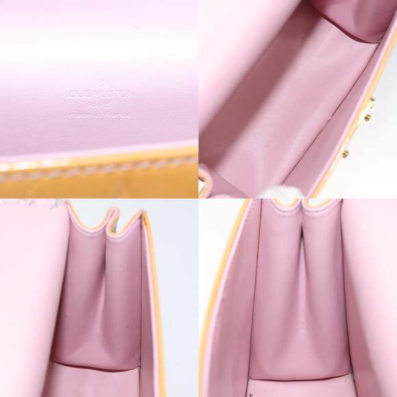 LOUIS VUITTON Vernis Spring Street Hand Bag Marshmallow Pink M91033 - Picture 12 of 13